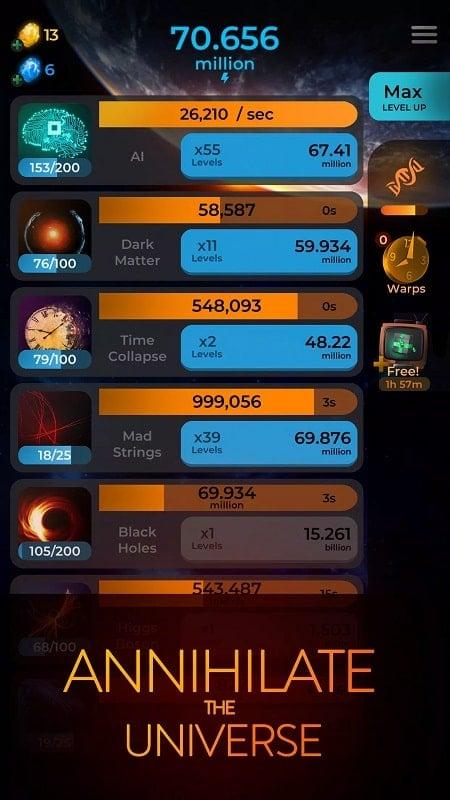 Annihilation: idle games APK