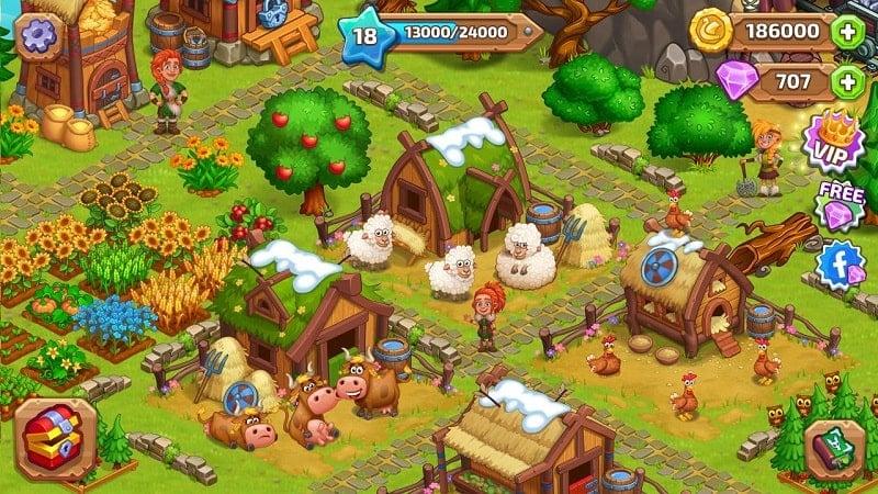 Vikings and Dragon Island Farm APK
