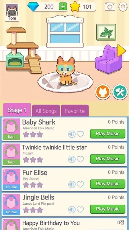 Piano Cat Tiles – Room Design APK